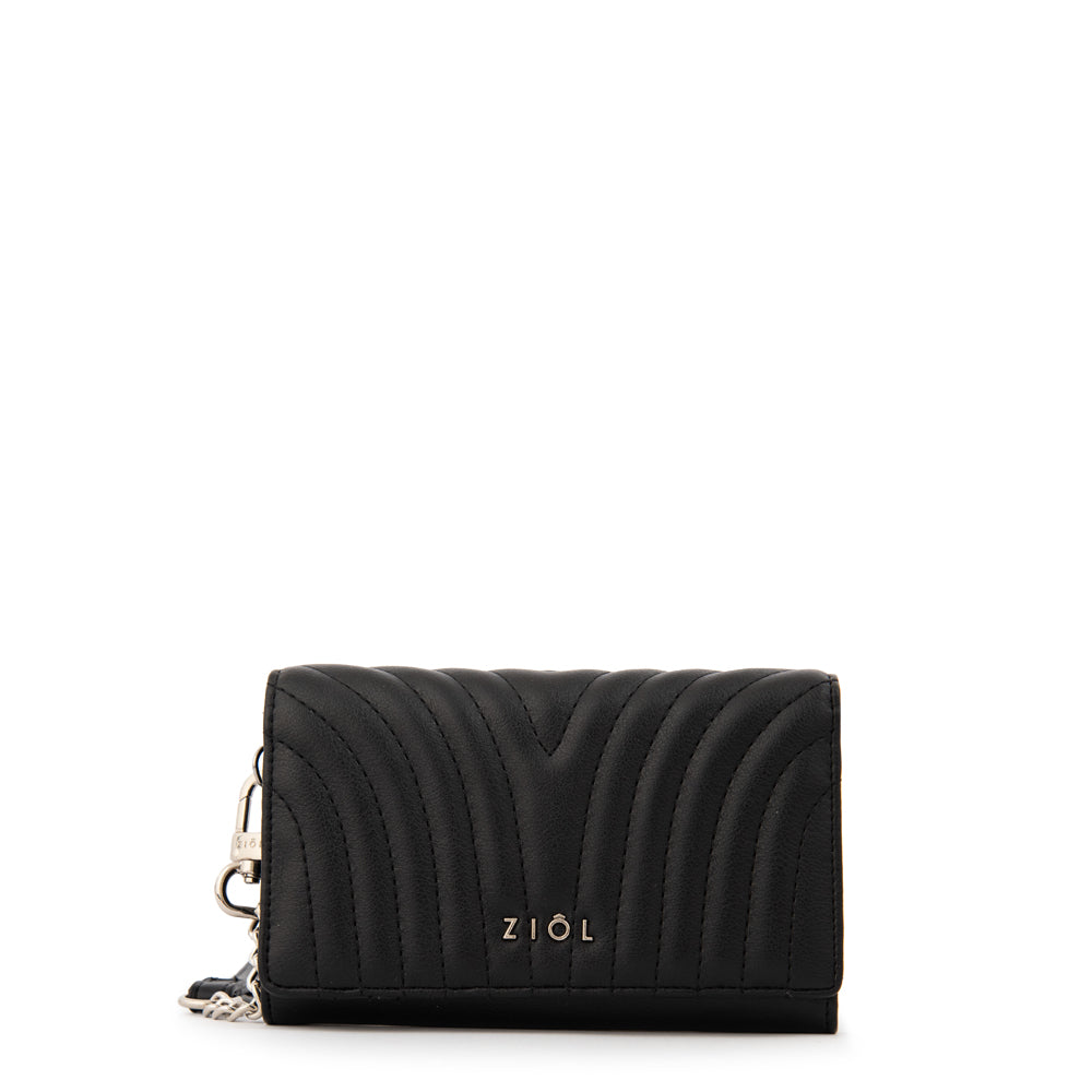 billetera cierre exterior pequeña shanon negro