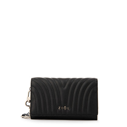 billetera cierre exterior pequeña shanon negro