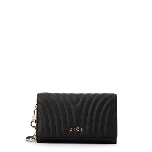 billetera cierre exterior pequeña shanon negro