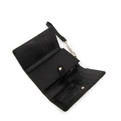 billetera cierre exterior pequeña shanon negro