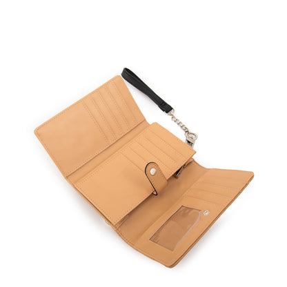 billetera cierre exterior pequeña shanon beige
