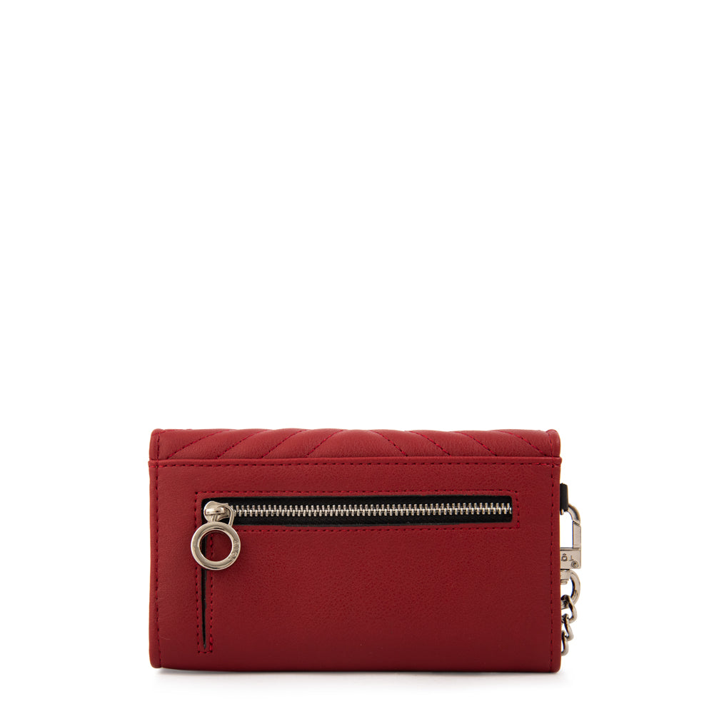 Billetera cierre exterior shanon pequeña rojo