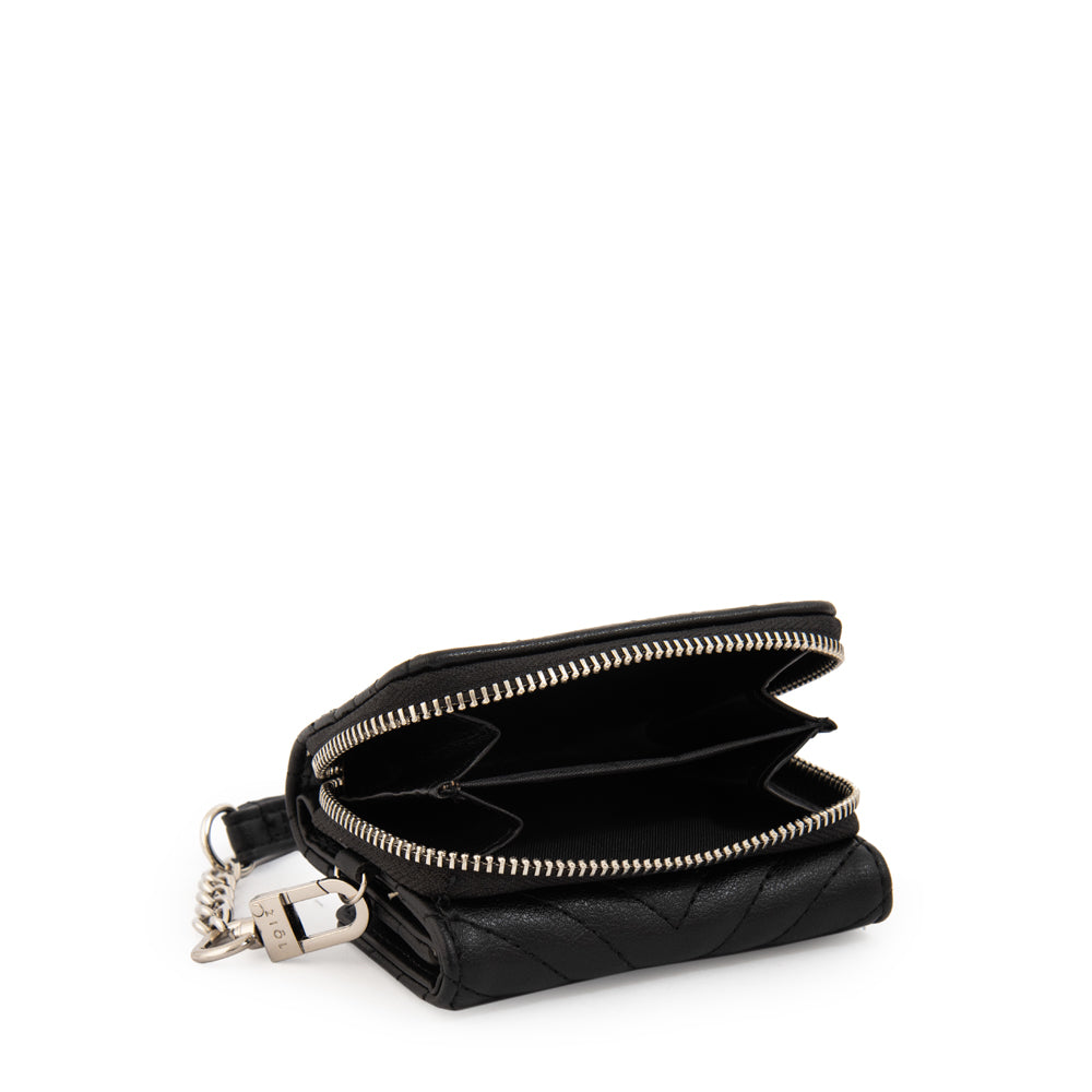 Billetera cierre exterior shanon mediana negro