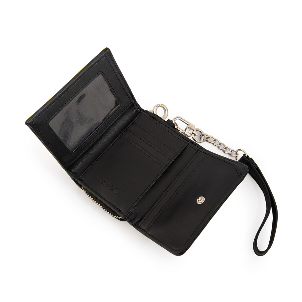 Billetera cierre exterior shanon mediana negro