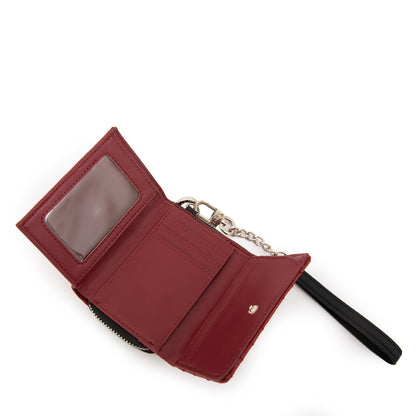 billetera cierre exterior mediana shanon rojo