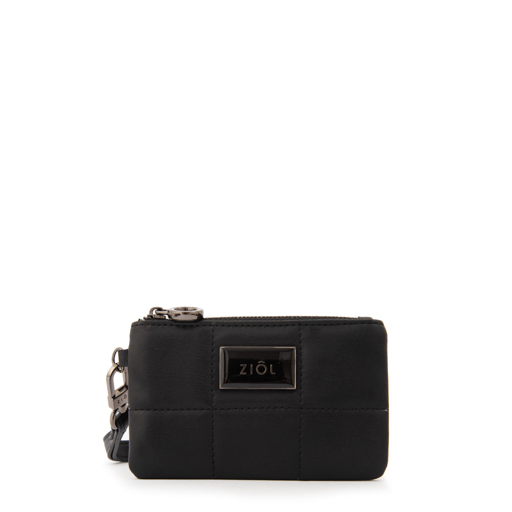 Monedero rectangular pequeña tanya negro