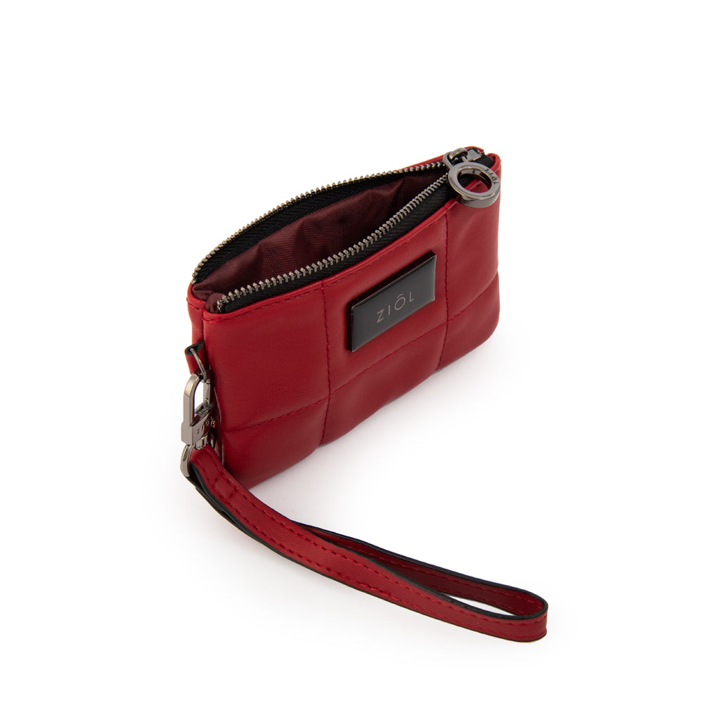 Monedero rectangular tanya pequeña rojo