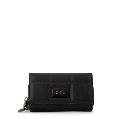 billetera cierre exterior pequeña tanya negro