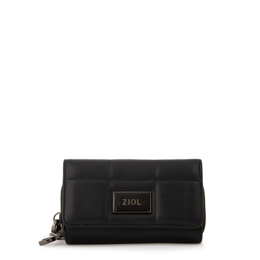 billetera cierre exterior pequeña tanya negro