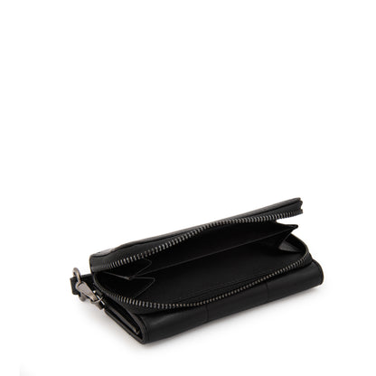 billetera cierre exterior pequeña tanya negro