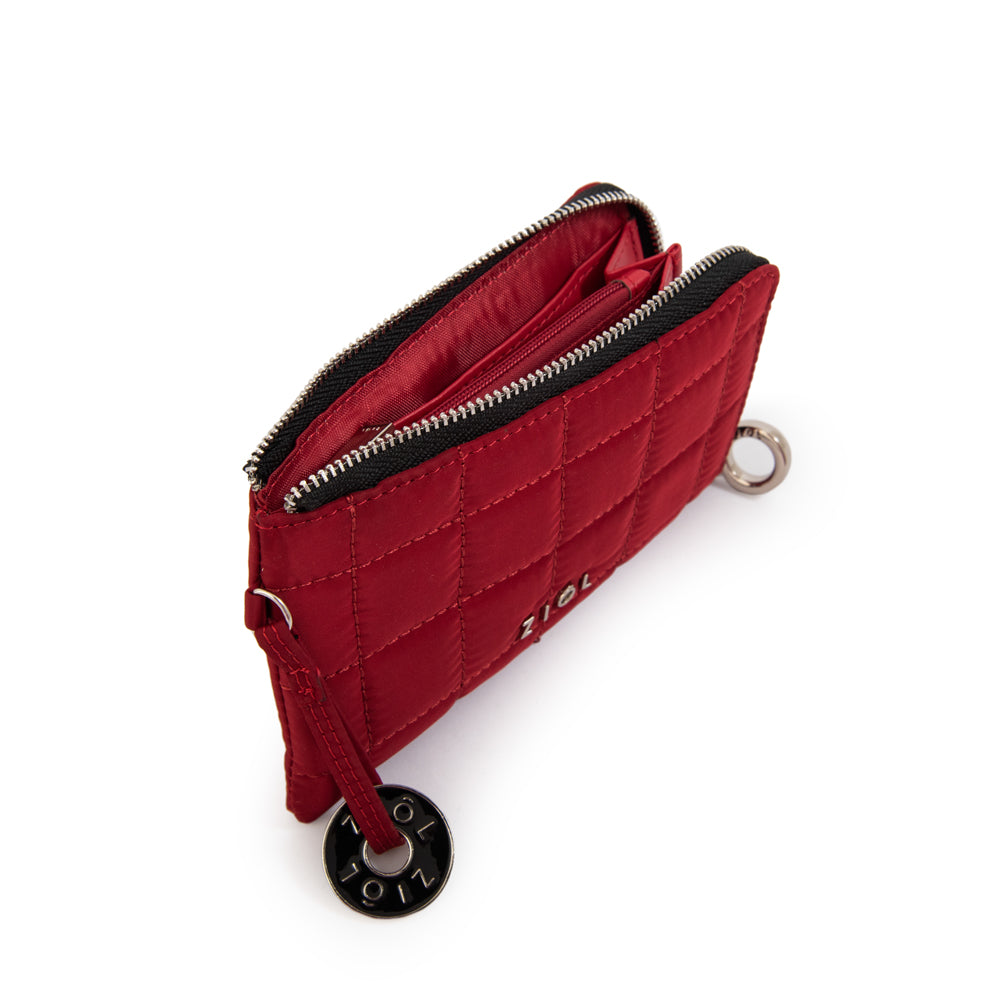 Billetera muga mediana rojo