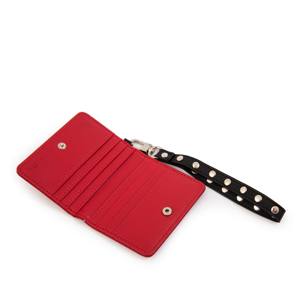 Tarjetero olga pequeña rojo