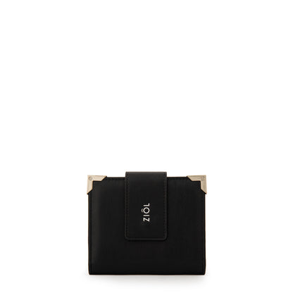 Billetera demin pequeña negro