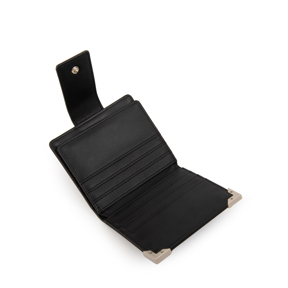 Billetera demin pequeña negro