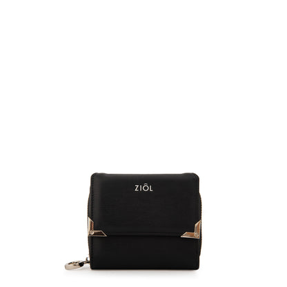 Billetera demin mediana negro