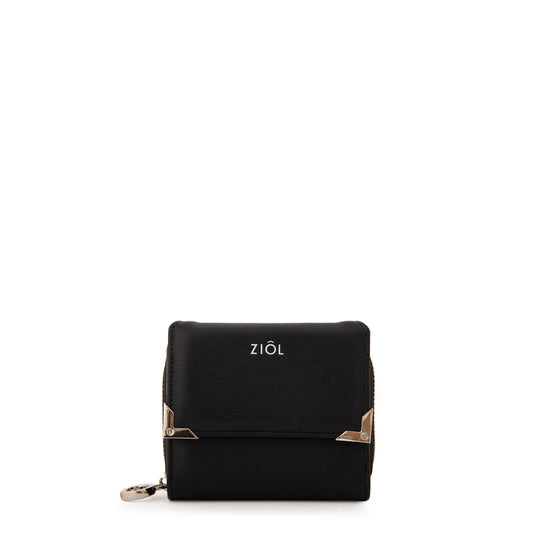 Billetera demin mediana negro