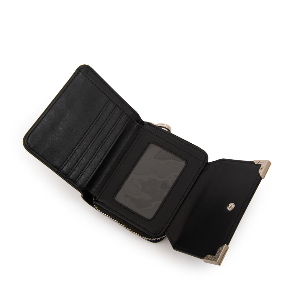 Billetera demin mediana negro