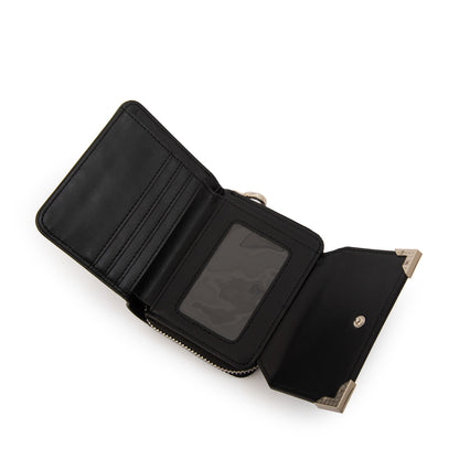 Billetera demin mediana negro