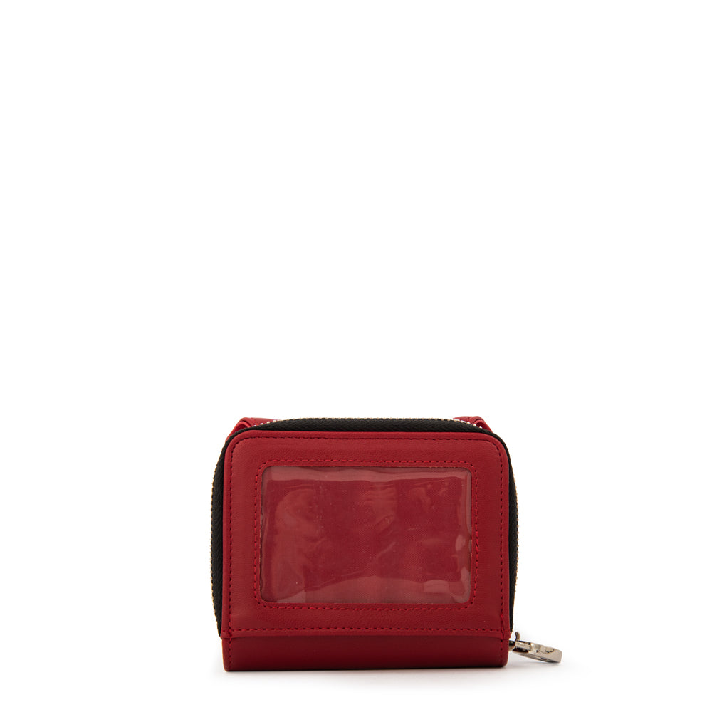 Billetera demin mediana rojo