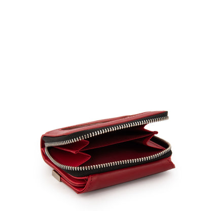 Billetera demin mediana rojo