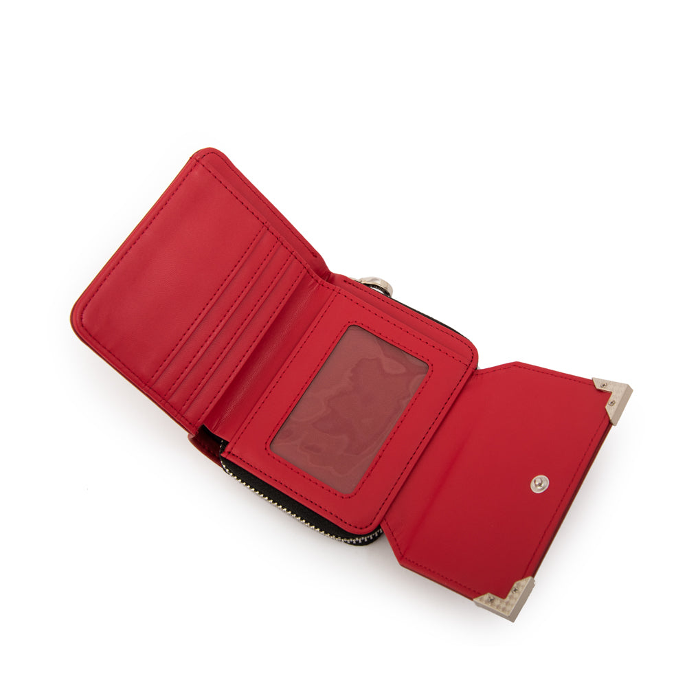 Billetera demin mediana rojo