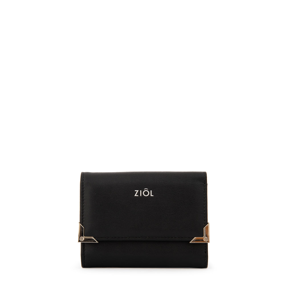 Billetera demin pequeña negro