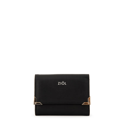 Billetera demin pequeña negro