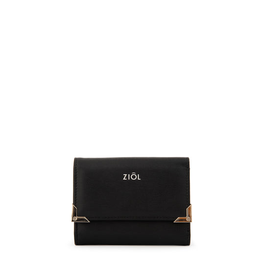 Billetera demin pequeña negro