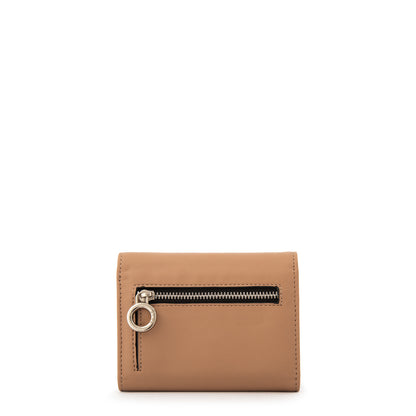 Billetera demin pequeña beige