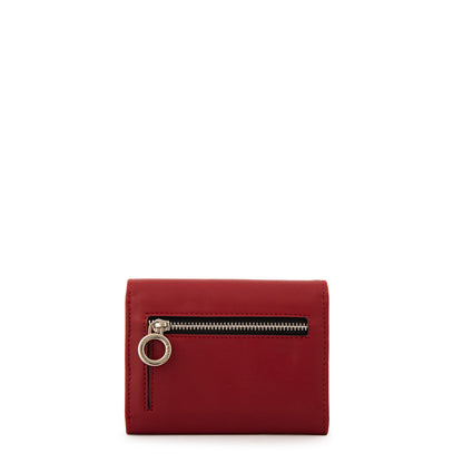 Billetera demin pequeña rojo