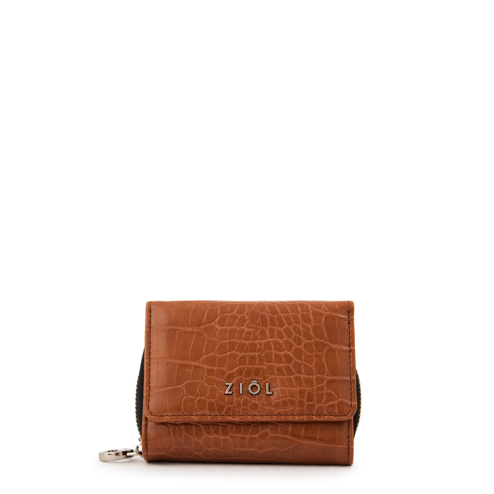 Billetera lorena pequeña camel