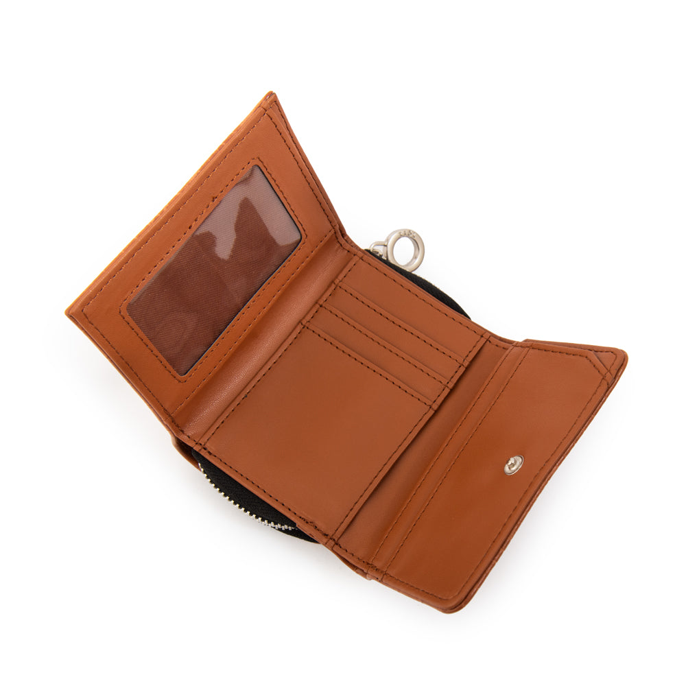 Billetera lorena pequeña camel