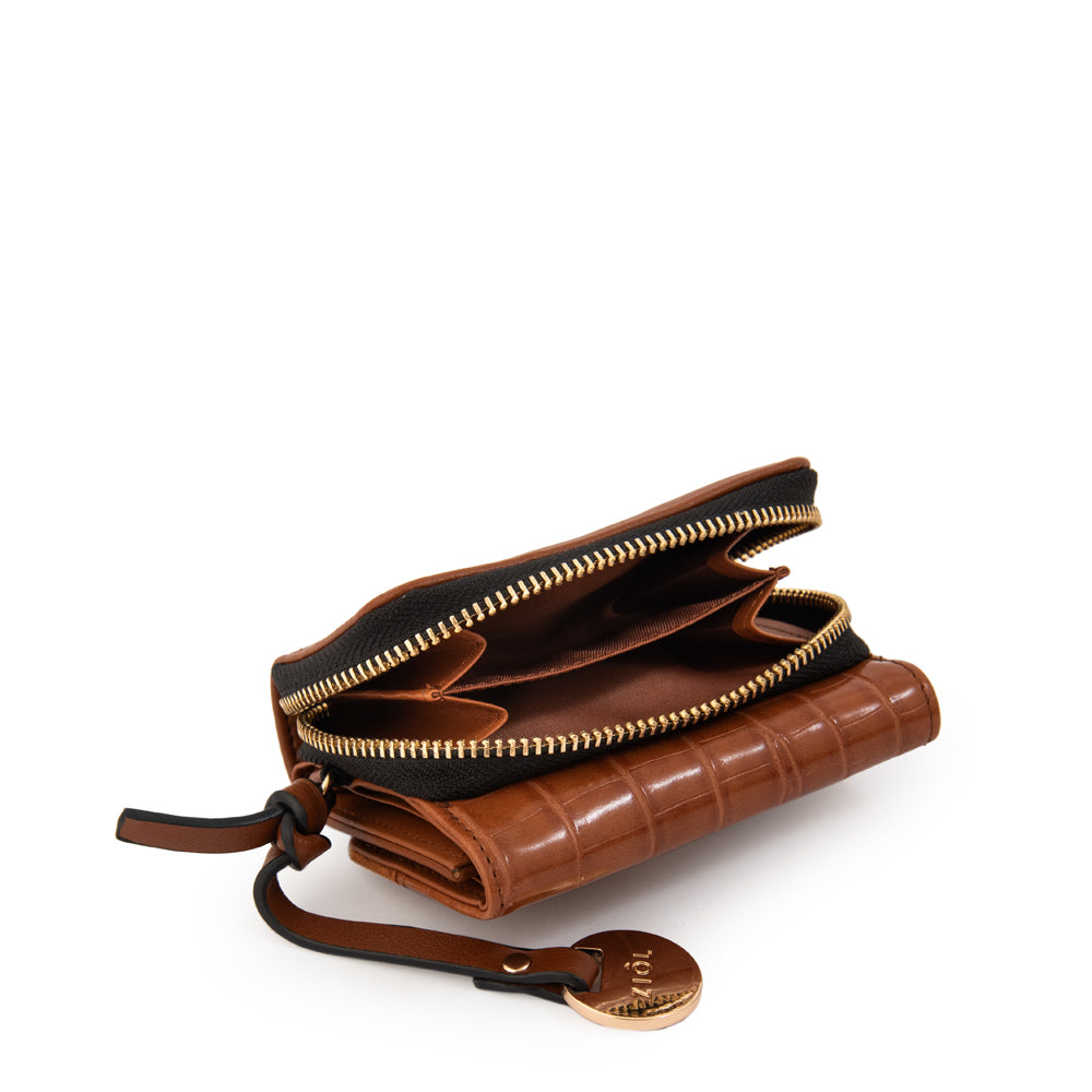 Billetera romi pequeña café