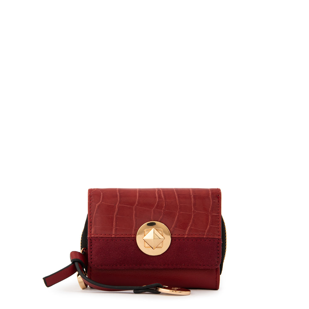 Billetera romi pequeña rojo