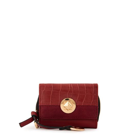 Billetera romi pequeña rojo