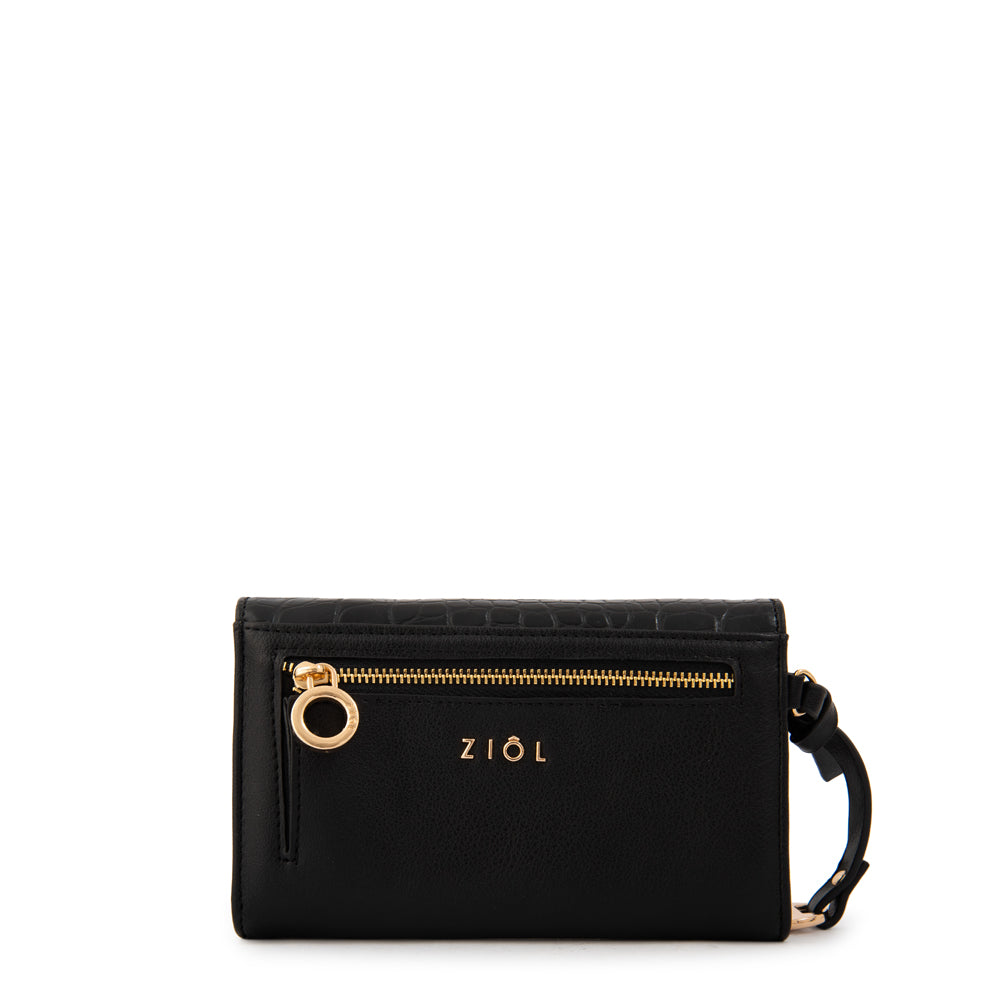 Billetera romi mediana negro