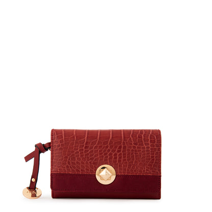 Billetera romi mediana rojo