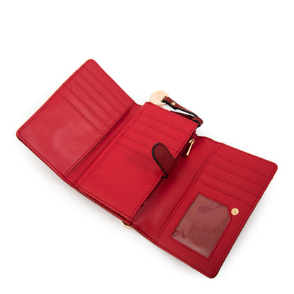 Billetera romi mediana rojo