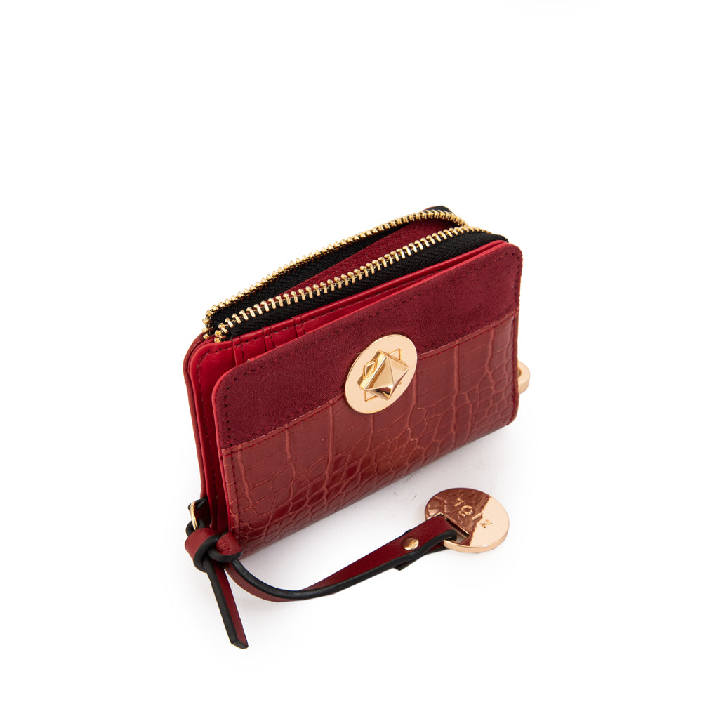 Billetera romi pequeña rojo