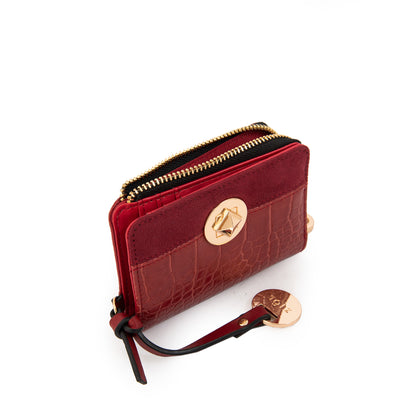 Billetera romi pequeña rojo