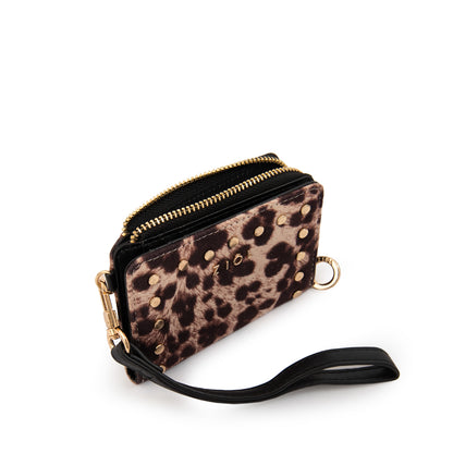 Billetera flopa pequeña camel