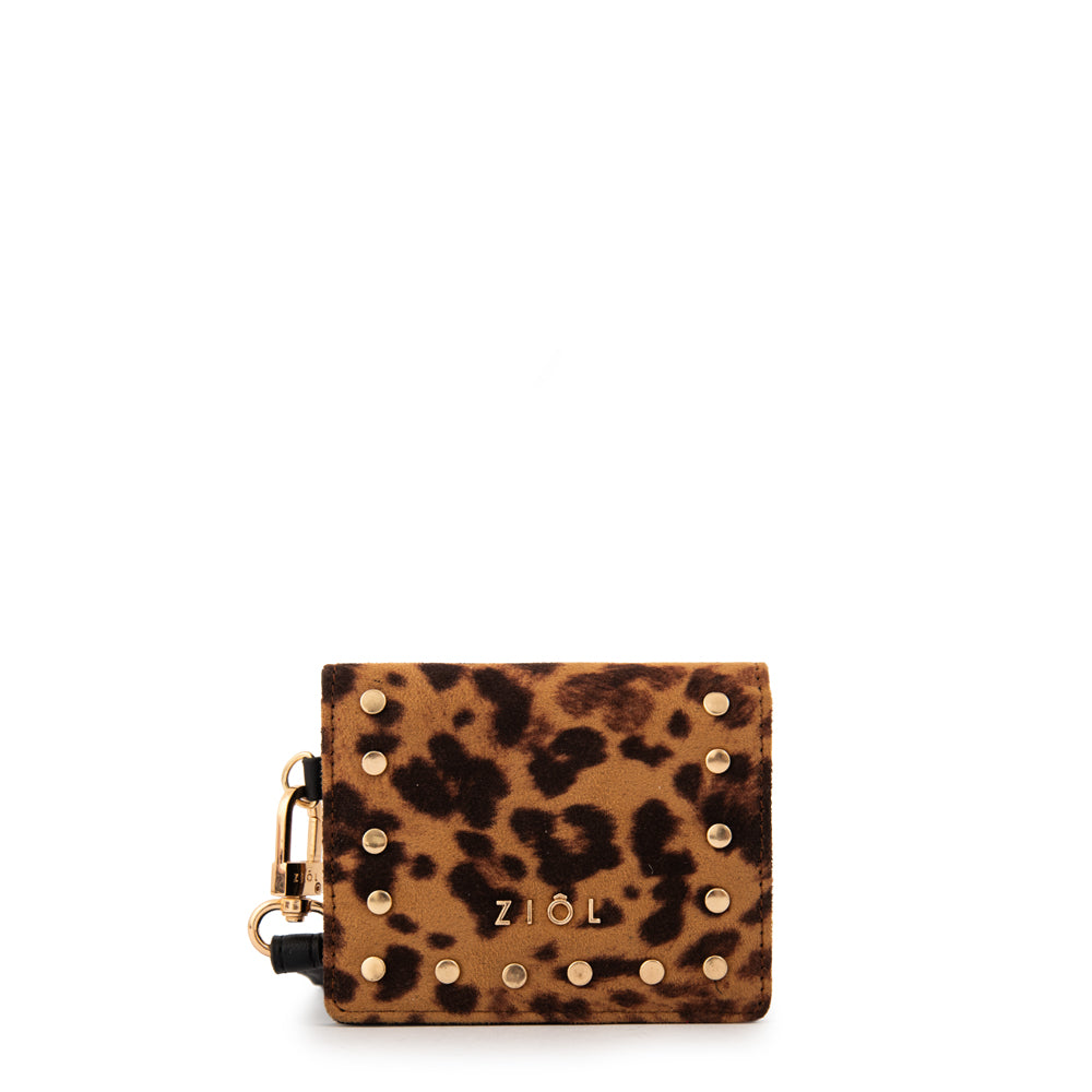 Tarjetero flopa pequeña camel