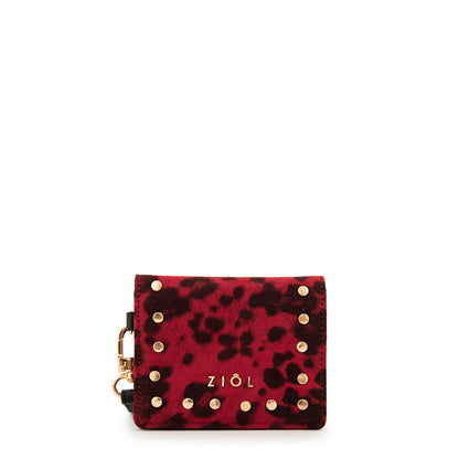 Tarjetero flopa pequeña rojo