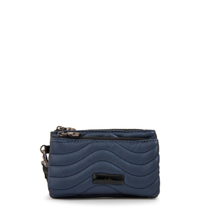 Monedero doble kilian grande azul oscuro