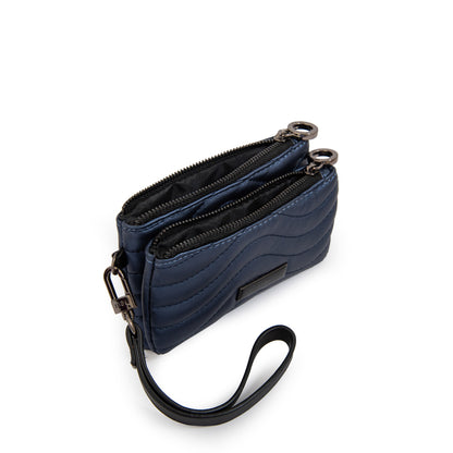 Monedero doble kilian grande azul oscuro