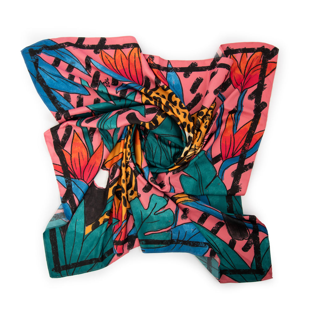 Pañuelo portobelo rosa viejo