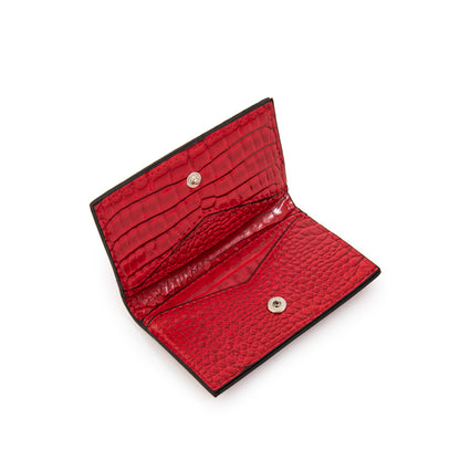 Tarjetero amusant pequeña rojo