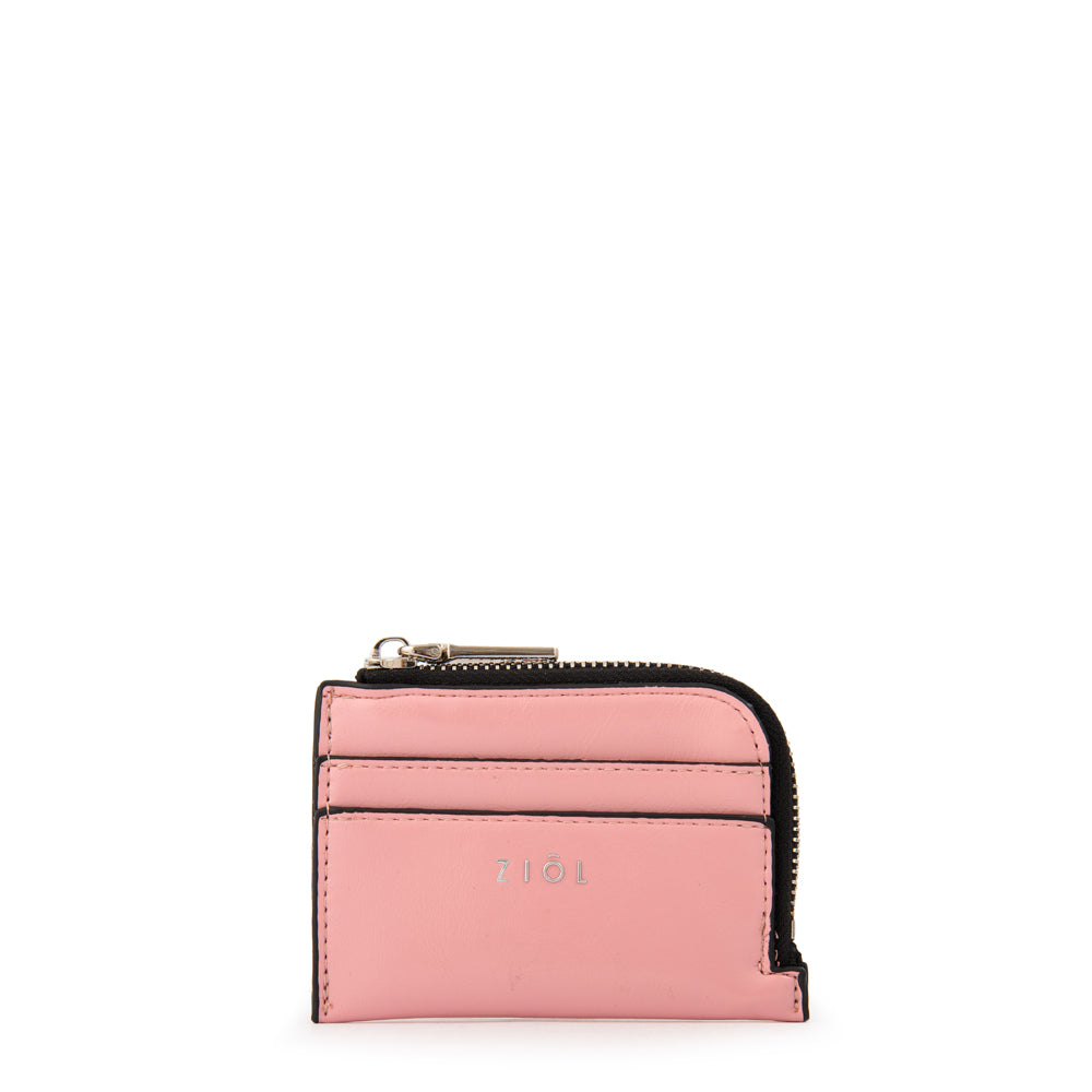 Tarjetero aura pequeña rosado