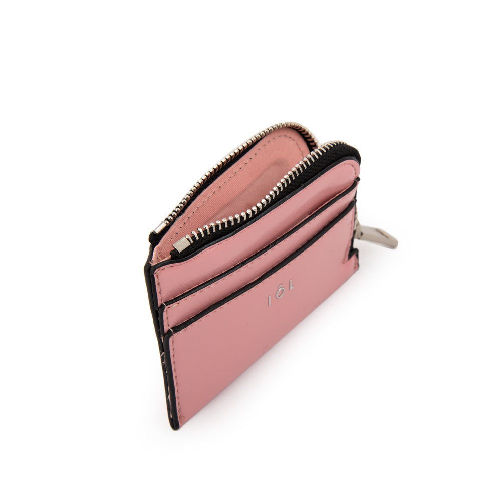 Tarjetero aura pequeña rosado