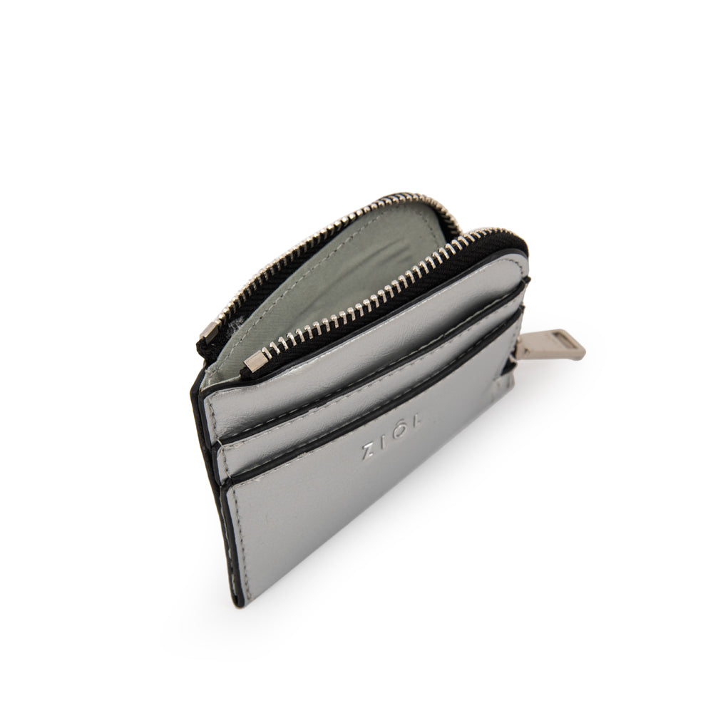 Tarjetero aura pequeña plateado